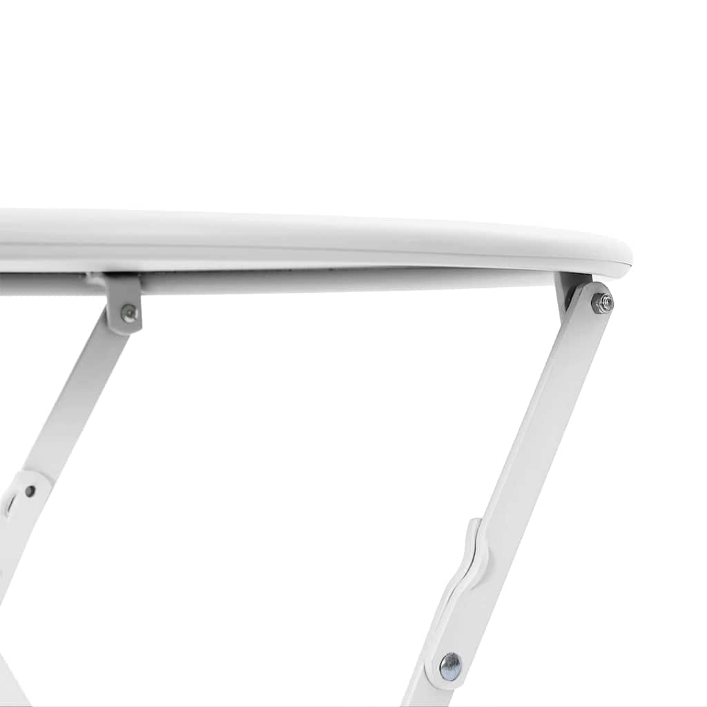 Bistrotisch Weiß Ø50x71 cm Pulverbeschichteter Stahl