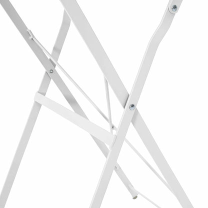 Bistrotisch Weiß Ø50x71 cm Pulverbeschichteter Stahl