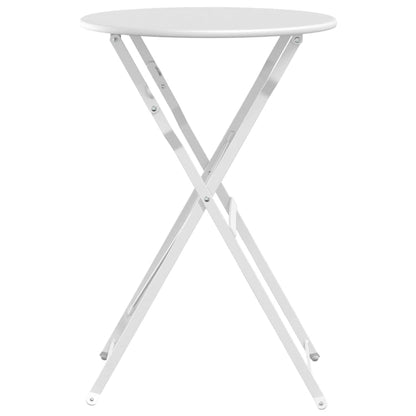 Bistrotisch Weiß Ø50x71 cm Pulverbeschichteter Stahl