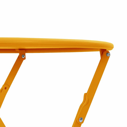 Bistrotisch Senfgelb Ø50x71 cm Pulverbeschichteter Stahl