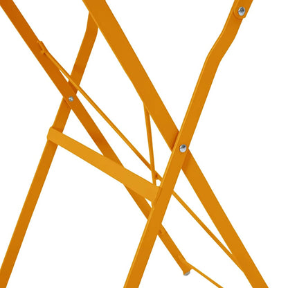 Bistrotisch Senfgelb Ø50x71 cm Pulverbeschichteter Stahl