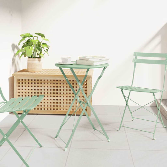 Bistrotisch Helles Mint Ø50x71 cm Pulverbeschichteter Stahl