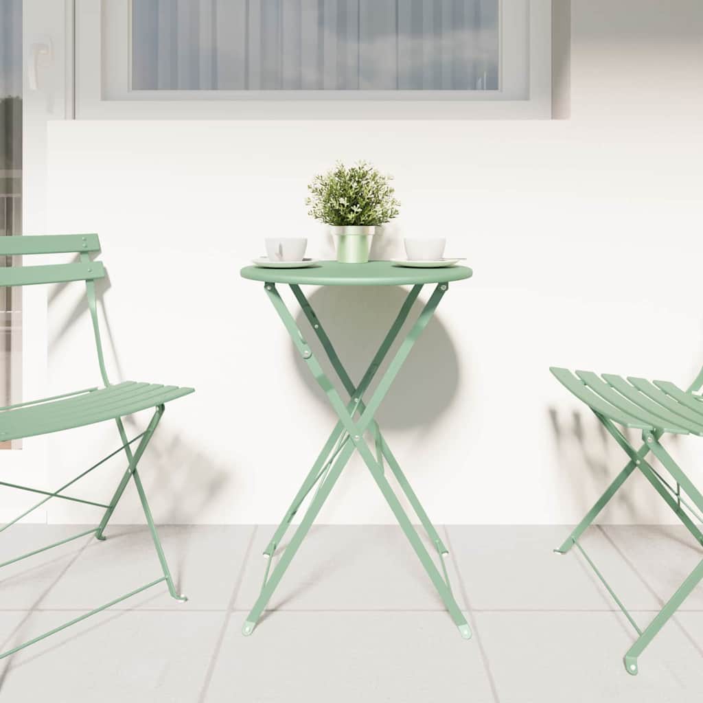 Bistrotisch Helles Mint Ø50x71 cm Pulverbeschichteter Stahl