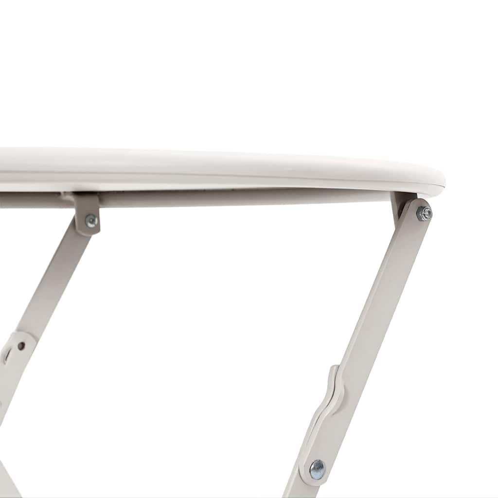 Bistrotisch Beige Ø50x71 cm Pulverbeschichteter Stahl