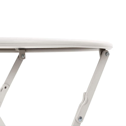 Bistrotisch Beige Ø50x71 cm Pulverbeschichteter Stahl