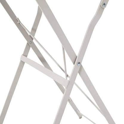 Bistrotisch Beige Ø50x71 cm Pulverbeschichteter Stahl