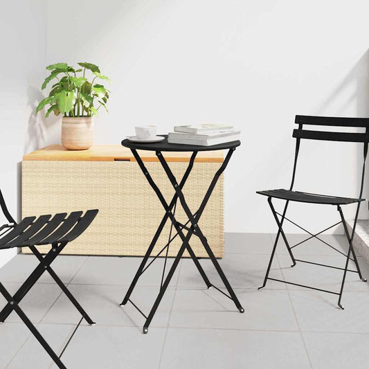 Bistrotisch Anthrazit Ø50x71 cm Pulverbeschichteter Stahl