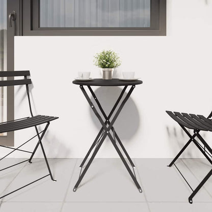 Bistrotisch Anthrazit Ø50x71 cm Pulverbeschichteter Stahl