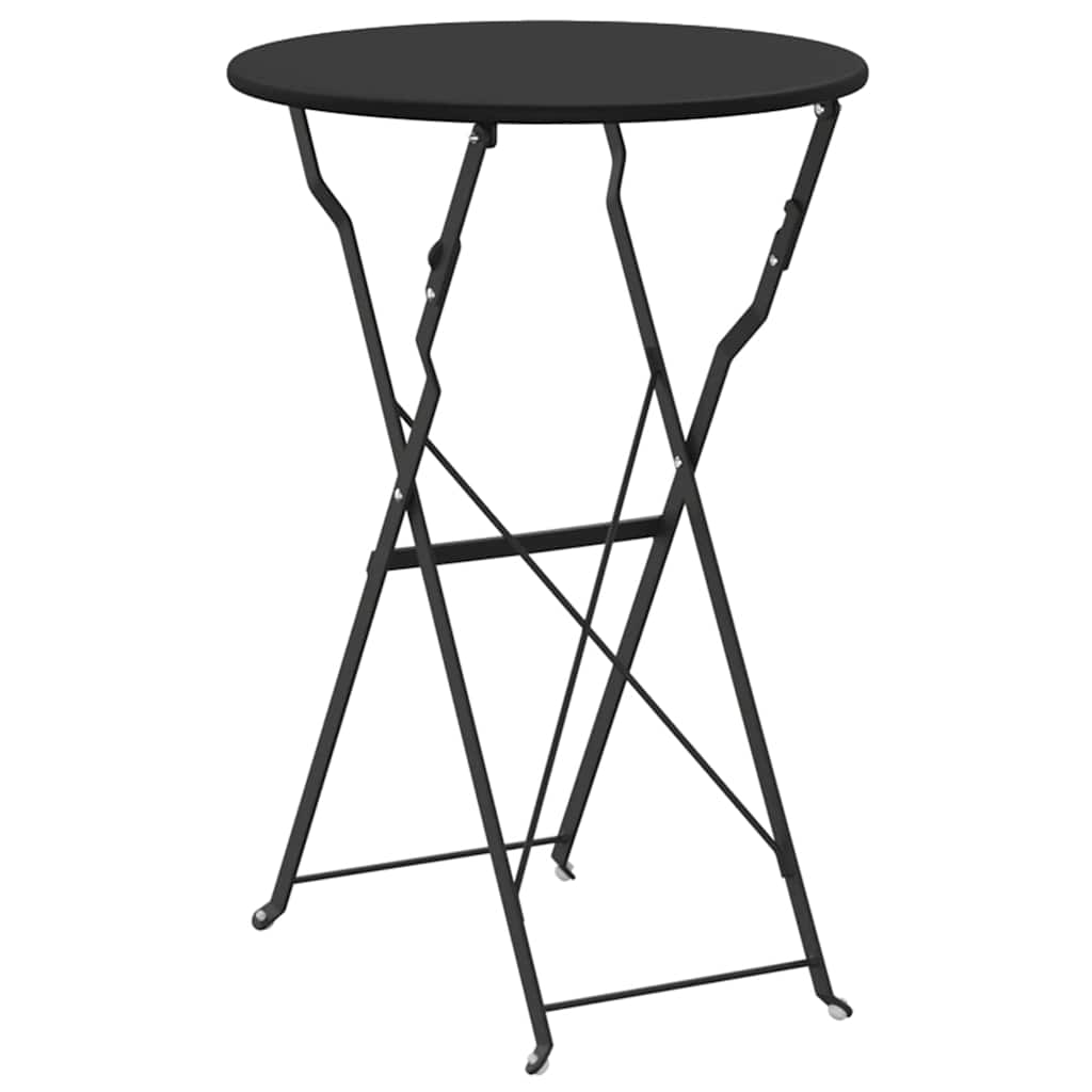 Bistrotisch Anthrazit Ø50x71 cm Pulverbeschichteter Stahl