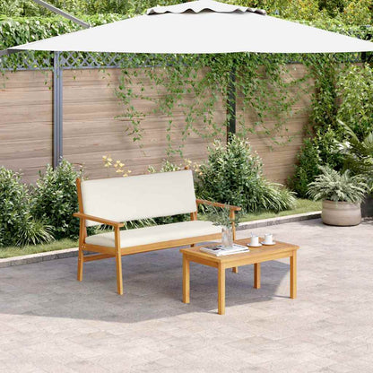 Garten-Sofa-Set 2 pcs Braun Massivholz Akazie