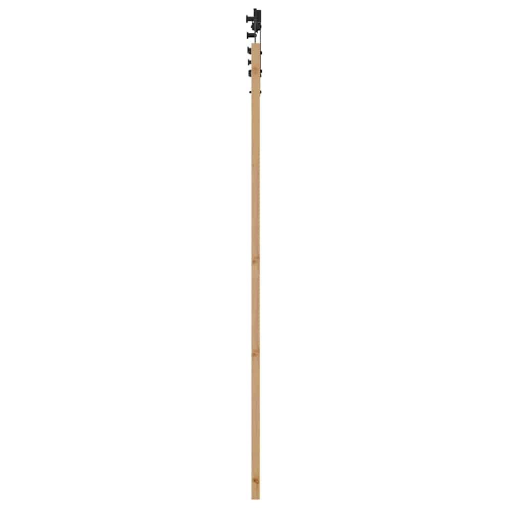 Schiebetür Natur und Schwarz 83 x 202 cm
