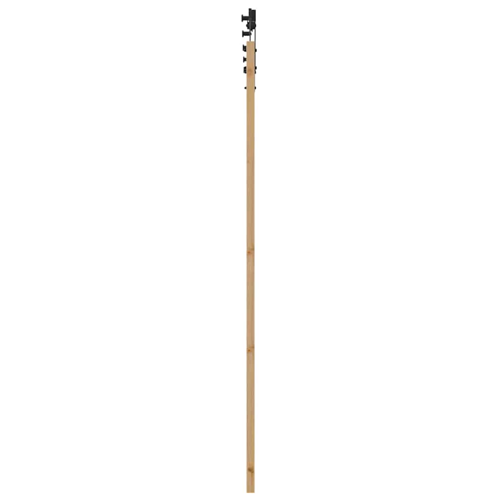 Schiebetür Natur und Schwarz 83 x 211 cm