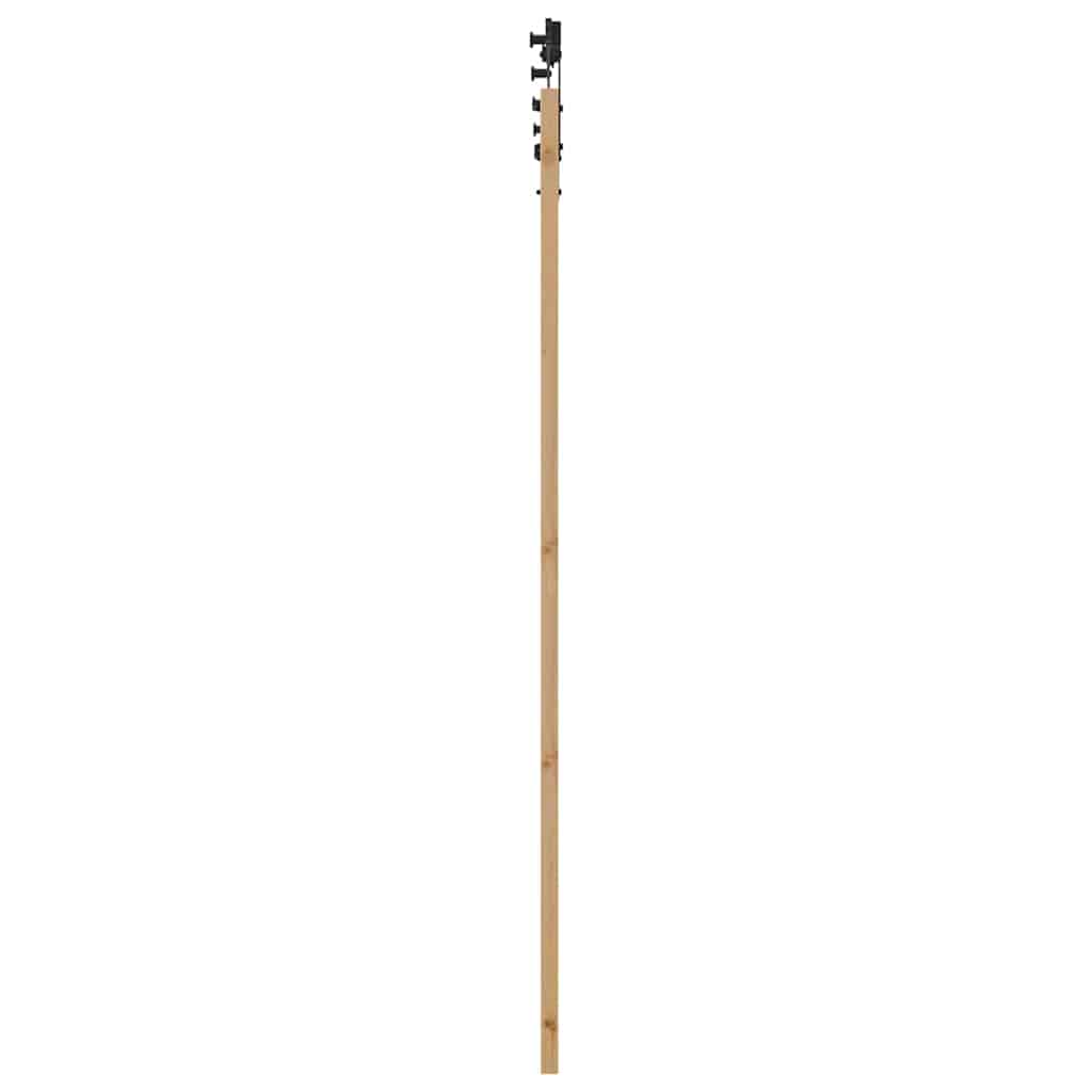 Schiebetür Natur und Schwarz 86 x 211 cm