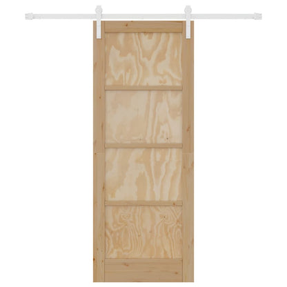 Schiebetür Natur und Weiß 78 x 202 cm