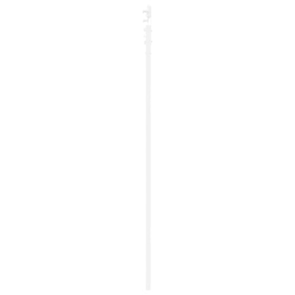 Schiebetür Weiß 83 x 202 cm Massives Kiefernholz und Stahl