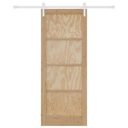 Schiebetür Natur und Weiß 83 x 211 cm