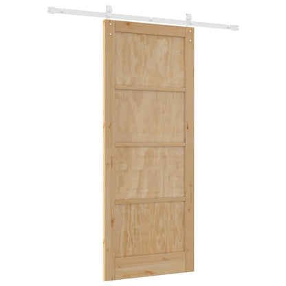 Schiebetür Natur und Weiß 86 x 211 cm