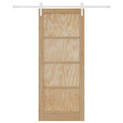 Schiebetür Natur und Weiß 86 x 211 cm