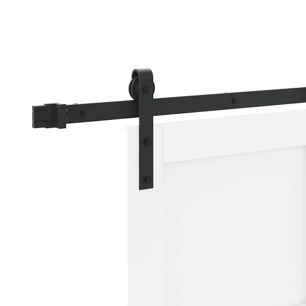 Schiebetür Weiß und Schwarz 83 x 202 cm