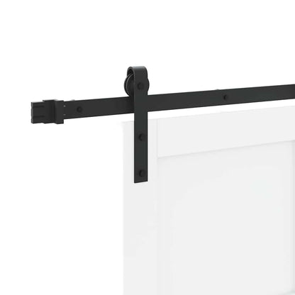 Schiebetür Weiß und Schwarz 83 x 202 cm