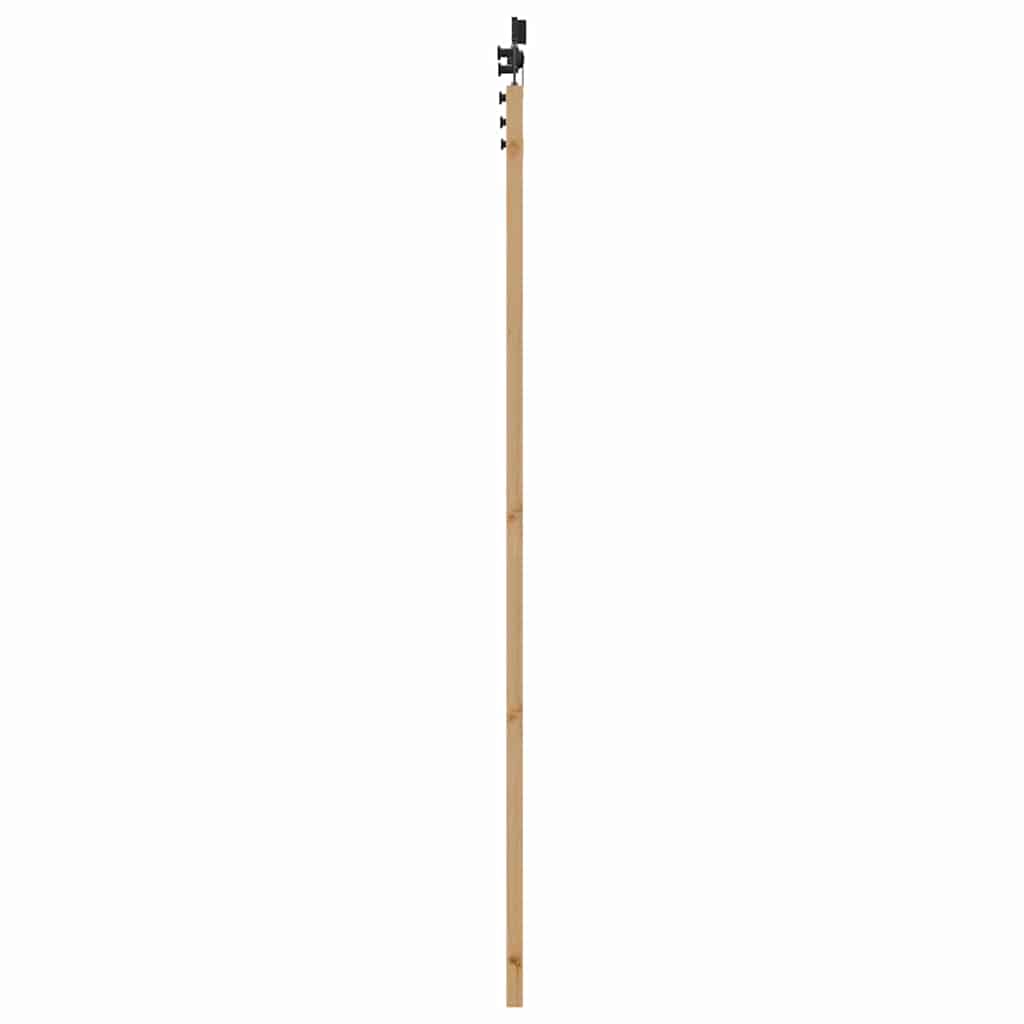 Schiebetür-Set Natur und Schwarz 83 x 211 cm