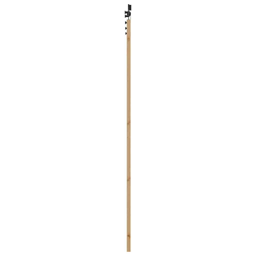 Schiebetür-Set Natur und Schwarz 83 x 232 cm