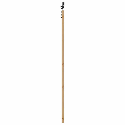 Schiebetür-Set Natur und Schwarz 86 x 198,5 cm