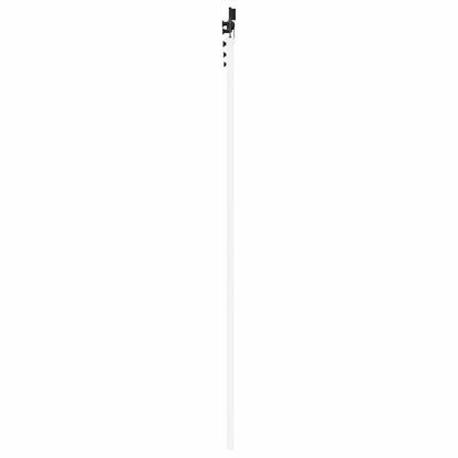 Schiebetür-Set Manuell Weiß und Schwarz 86 x 198.5 cm