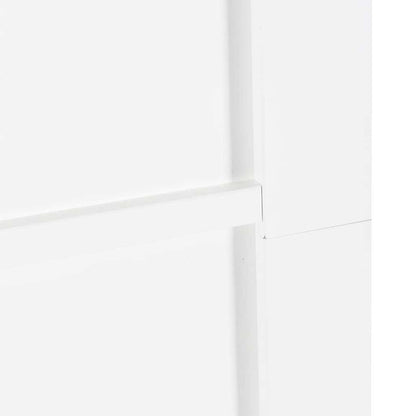 Schiebetür-Set Manuell Weiß und Schwarz 93 x 202 cm