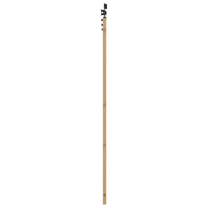 Schiebetür-Set Manuell Natur und Schwarz 93 x 211 cm