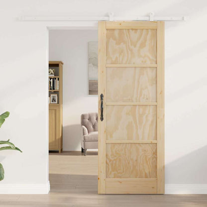 Schiebetür-Set ORKDAL Natur und Weiß 78 x 202 cm