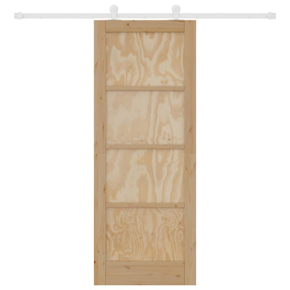 Schiebetür-Set ORKDAL Natur und Weiß 78 x 202 cm