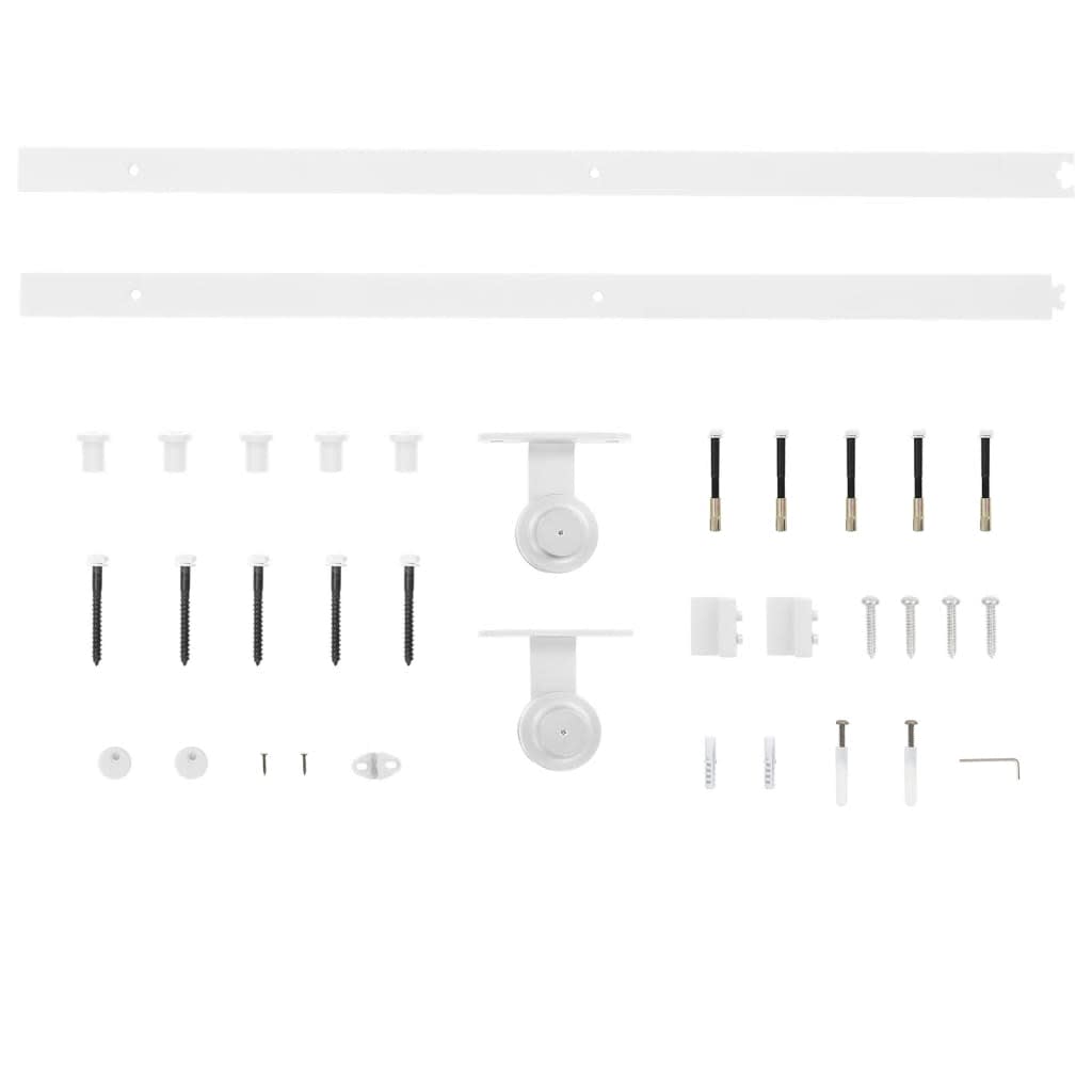 Schiebetür-Set ORKDAL Natur und Weiß 83 x 211 cm