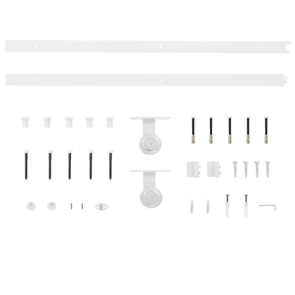 Schiebetür-Set ORKDAL Natur und Weiß 83 x 211 cm