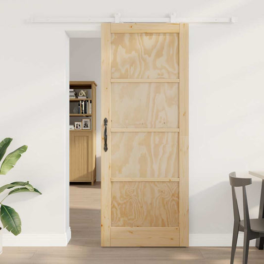 Schiebetür-Set ORKDAL Natur und Weiß 83 x 211 cm