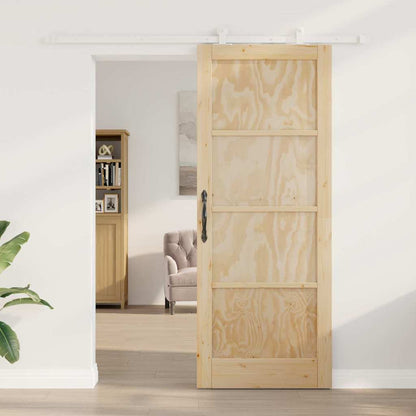 Schiebetür-Set ORKDAL Natur und Weiß 83 x 211 cm