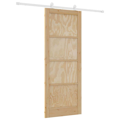 Schiebetür-Set ORKDAL Natur und Weiß 83 x 211 cm