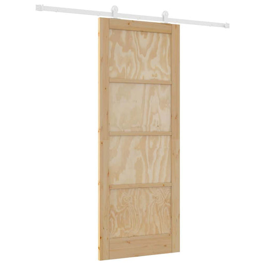 Schiebetür-Set ORKDAL Natur und Weiß 83 x 211 cm