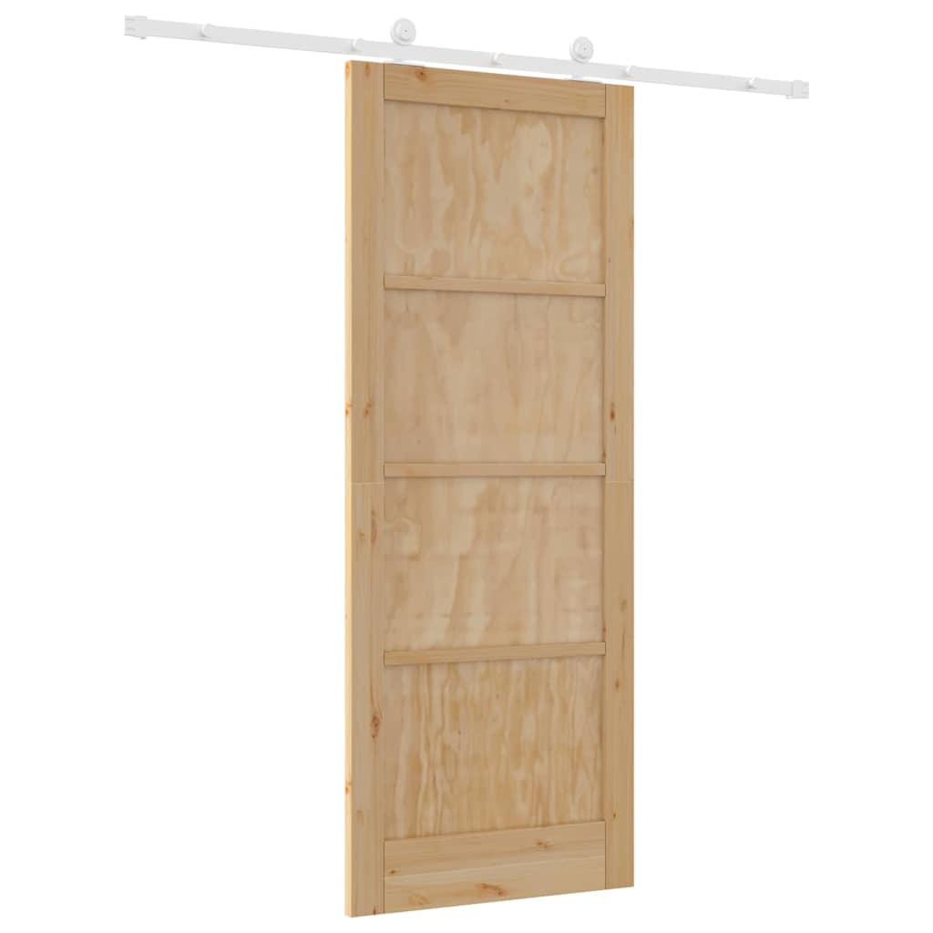 Schiebetür-Set ORKDAL Natur und Weiß 83 x 211 cm