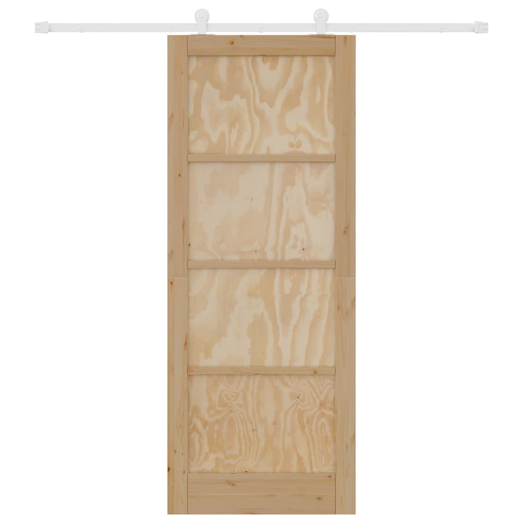 Schiebetür-Set ORKDAL Natur und Weiß 83 x 211 cm
