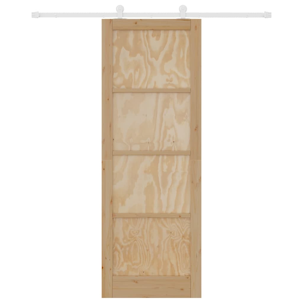 Schiebetür-Set ORKDAL Natur und Weiß 83 x 232 cm