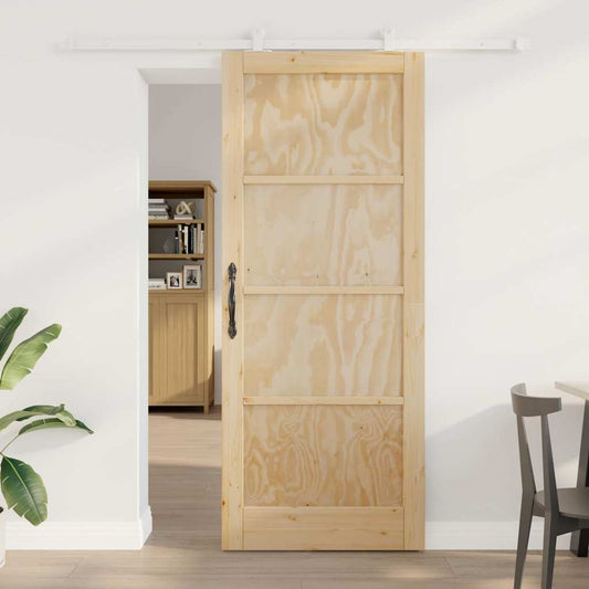 Schiebetür-Set ORKDAL Natur und Weiß 86 x 211 cm