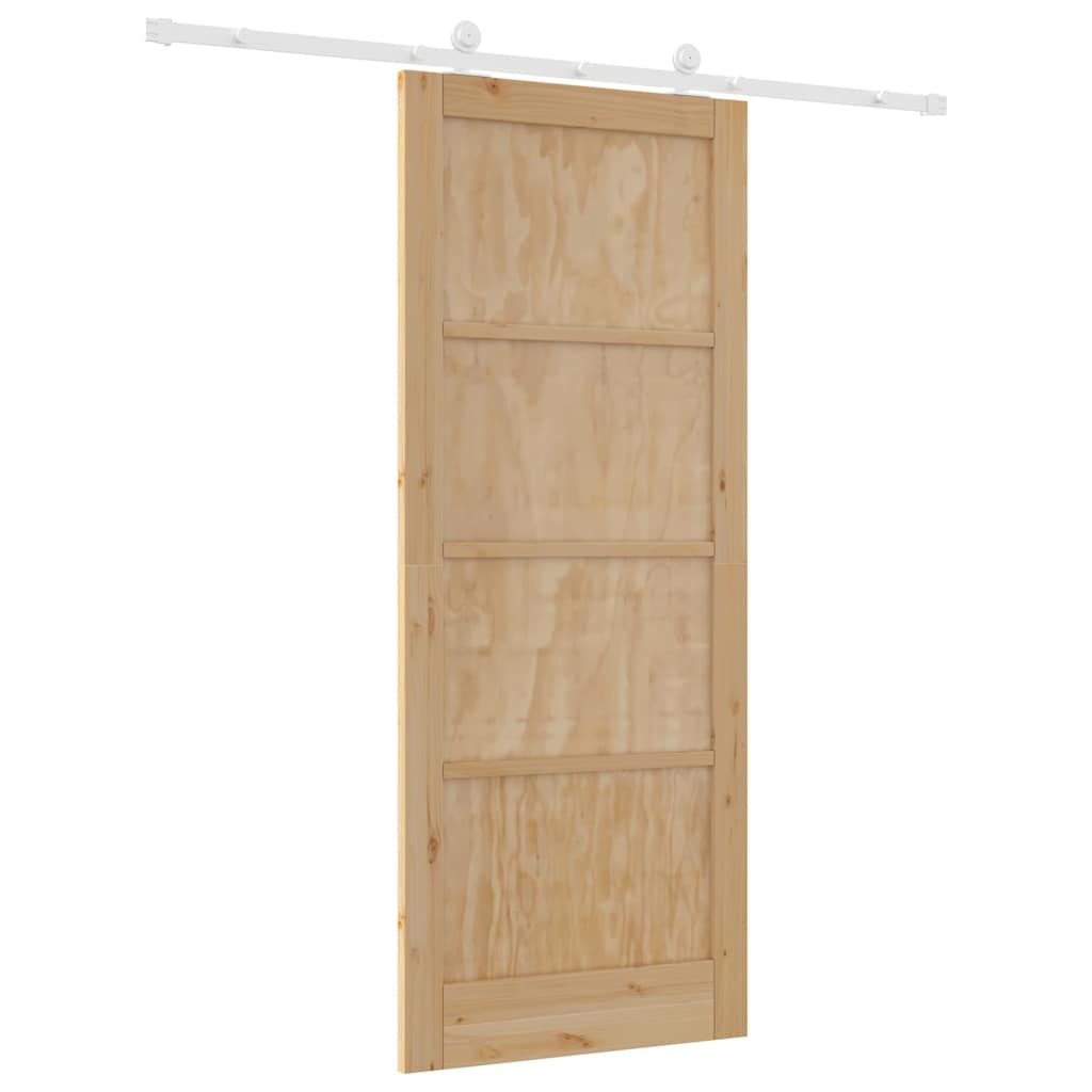 Schiebetür-Set ORKDAL Natur und Weiß 86 x 211 cm