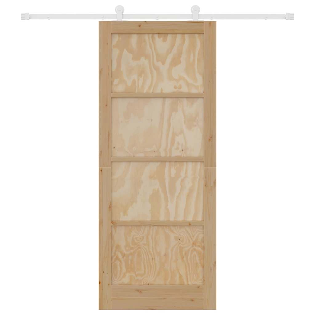 Schiebetür-Set ORKDAL Natur und Weiß 86 x 211 cm