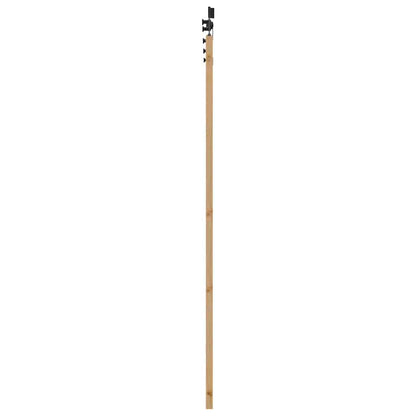 Schiebetür Manuell Natur und Schwarz 78 x 202 cm