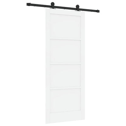 Schiebetür ORKDAL Weiß und Schwarz 83 x 202 cm