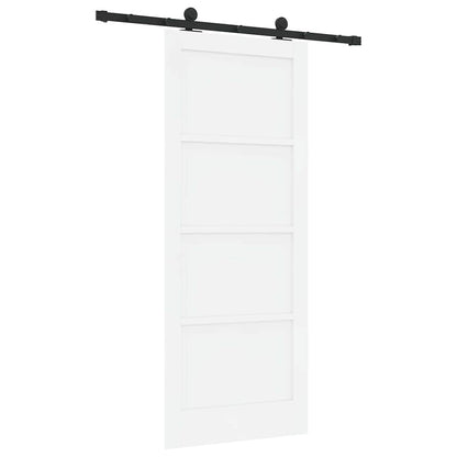 Schiebetür ORKDAL Weiß und Schwarz 83 x 202 cm