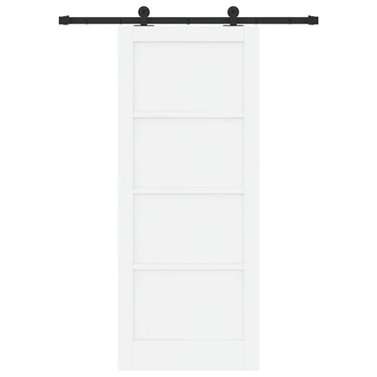 Schiebetür ORKDAL Weiß und Schwarz 83 x 202 cm