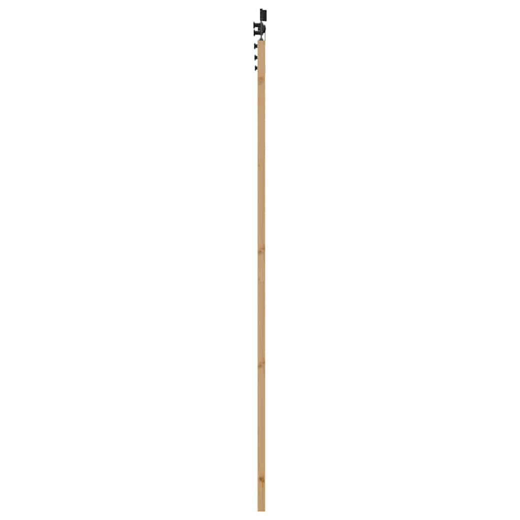 Schiebetür Manuell Natur und Schwarz 83 x 232 cm