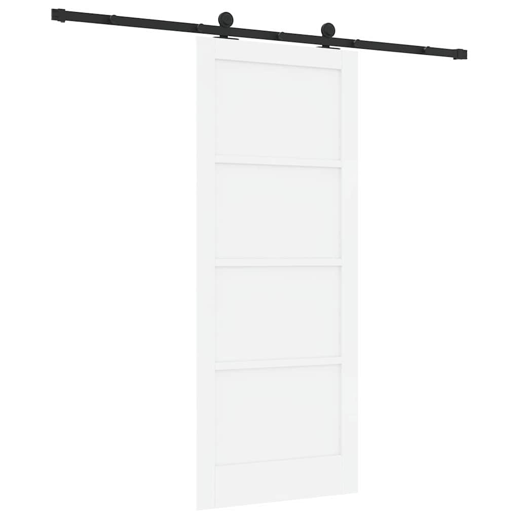 Schiebetür ORKDAL Weiß und Schwarz 83 x 202 cm